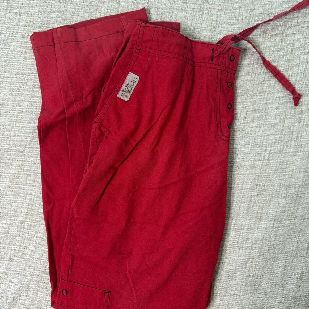 Red Urban Scrubs Scrub Pants